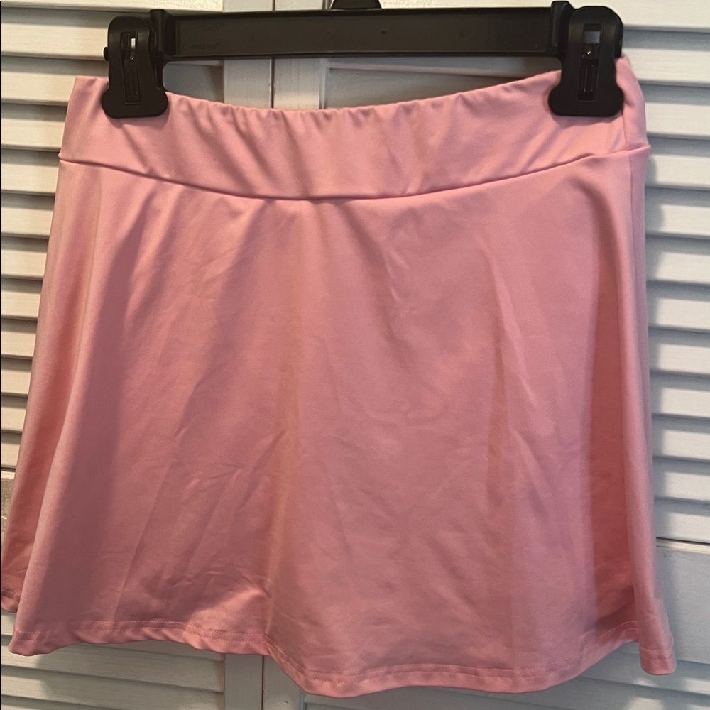 #1309=SHEIN Light Pink Skater Skirt